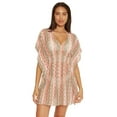 thumbnail image 1 of Becca by Rebecca Virtue Womens Solstice Crochet Tunic Cover-Up, 1 of 3