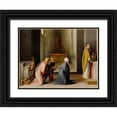 thumbnail image 1 of Beccafumi, Domenico 14x12 Black Ornate Wood Framed with Double Matting Museum Art Print Titled - The Miraculous Communion of Saint Catherine of Siena, 1 of 4