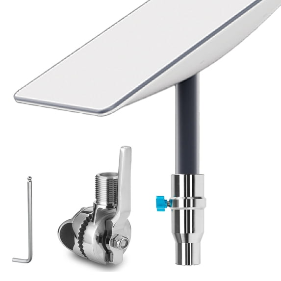 Beciety Stainless Steel Starlink Adjustable Mount Pipe Clamp with Adapter