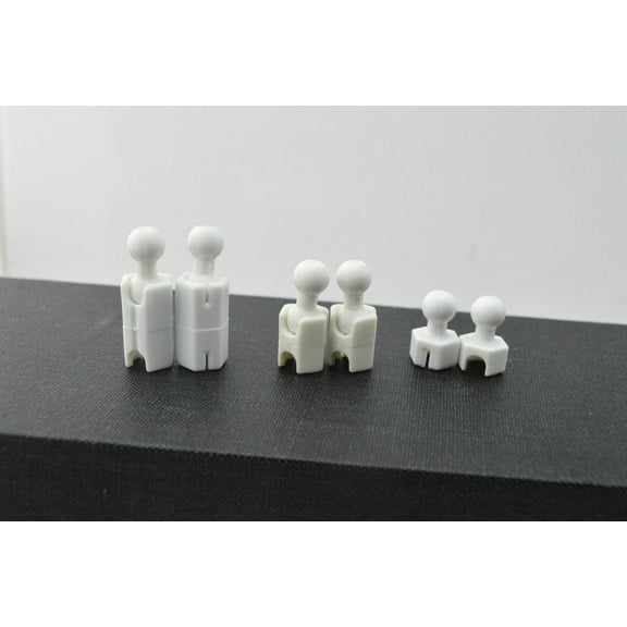 Becikitc 6PCS 1/6 Scale Universal Foot Peg Joint Connector Set for 12" Action Figures Body Repair & DIY Customization