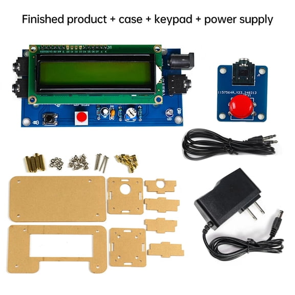 Becikitc CW Morse Code Decoder Kit, DIY Electronic Component for Audio Signal Input and Training, Recognizes Dots Dashes and Displays Received Code Rate