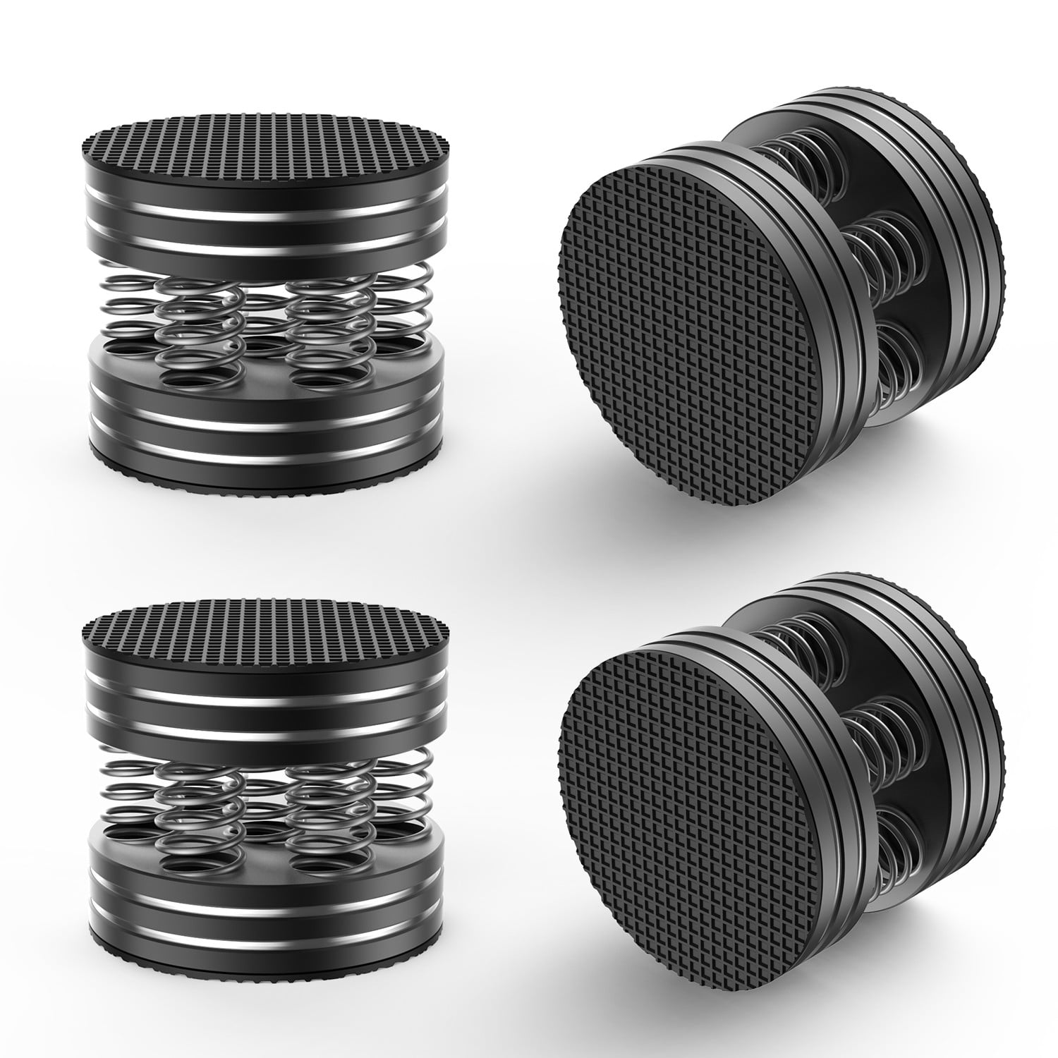Becikitc HiFi Speaker Isolation Feet, 4-Pack Aluminum Alloy Spring Anti ...