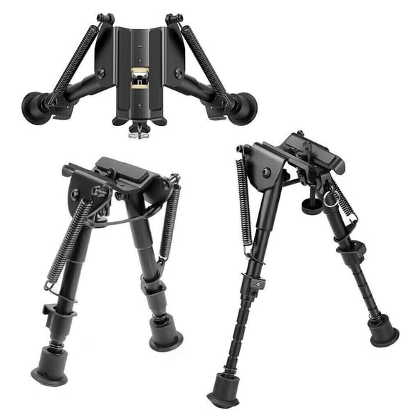 Becikitc Hunting Rifle Bipod with 20mm Picatinny Adapter, 6-9" Adjustable Foldable Bipod Stand for Outdoor Shooting