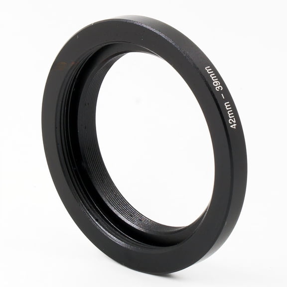 Becikitc M42 to M39 Adapter Ring, 42mm Female to 39mm Male Thread Converter, 5mm Aluminum Alloy Lens Mount Adapter