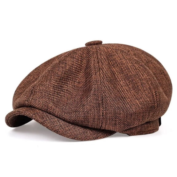 Becikitc Men’s Herringbone Tweed Newsboy Cap, Vintage Flat Baker Boy Gatsby Hat