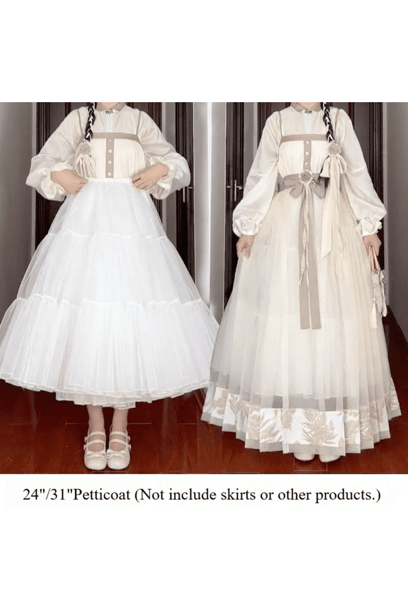 Soft Tulle Petticoat Boneless Underskirt 60cm or 80cm Length