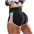 thumbnail image 1 of Becikitc Women's Ruched Waist Yoga Shorts Breathable Polyester Blend High-Waist Booty Workout Pants, 1 Pack, 1 of 6
