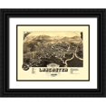 thumbnail image 1 of Beck 24x19 Black Ornate Wood Framed with Double Matting Museum Art Print Titled - Lancaster New Hampshire - Beck 1883, 1 of 4