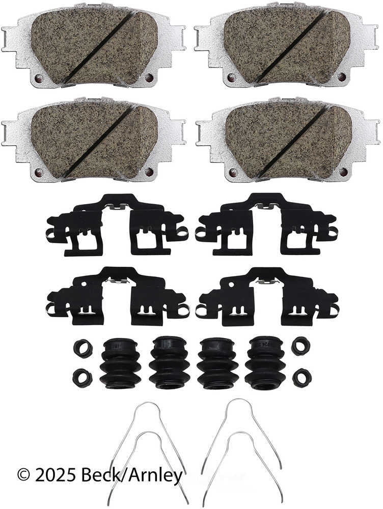 Beck/Arnley 085-7109B Disc Brake Pad
