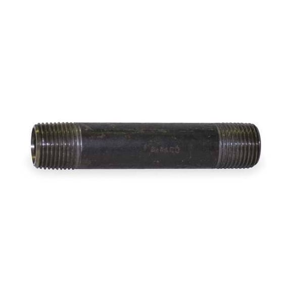 Beck Black Pipe Nipple,Threaded,1-1/4x5 1/2In 0332629203