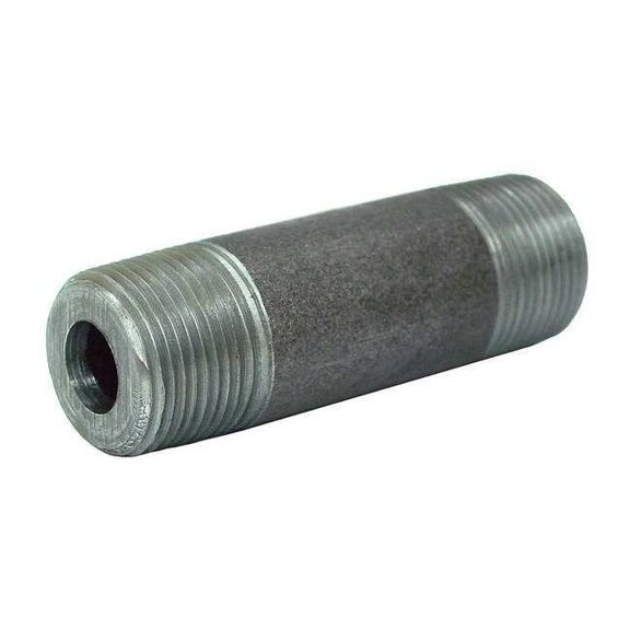Beck Black Pipe Nipple,Threaded,1/2x1-1/8 In 0332709807