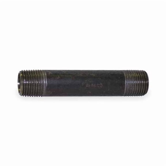 Beck Black Pipe Nipple,Threaded,3/4x5 In 0332620202