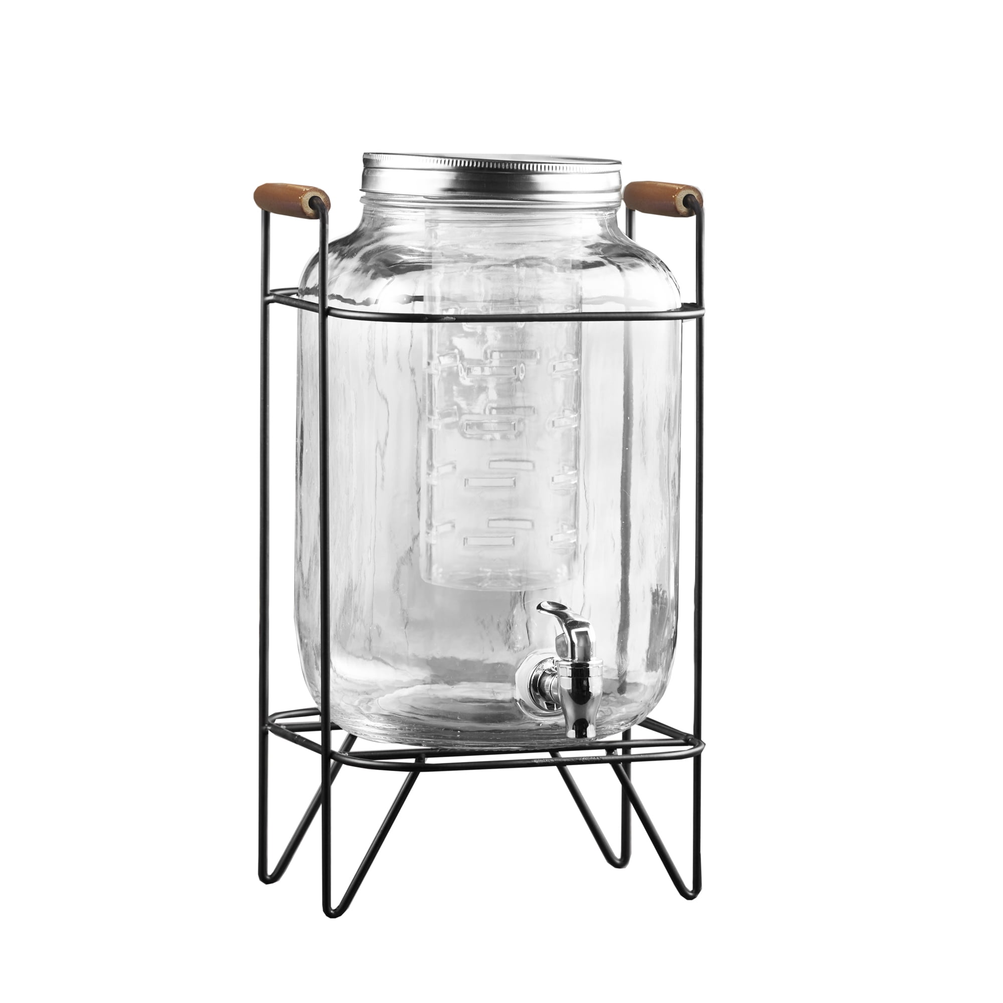 Beck Dispenser with Infuser Cover with wood handles