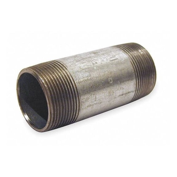 Beck 1/2" MNPT x 10" TBE Galvanized Steel Pipe Nipple Sch 40 0331018002