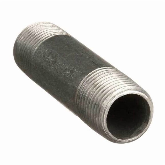 3/8" MNPT x 4" TBE Galvanized Steel Pipe Nipple Sch 40 0334525201