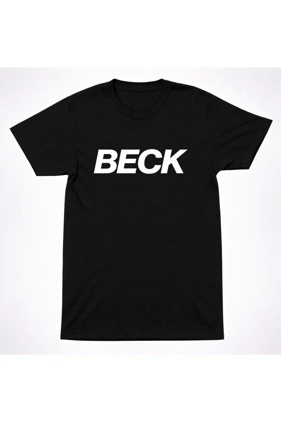 Beck Text Logo Shirt Alternative Rock Indie Music Graphic T-Shirt