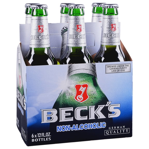 Beck's Non-Alcoholic Beer, Import 6 pack, 12 fl oz, 0.5% ABV