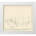 thumbnail image 1 of Becker 13x12 White Modern Wood Framed Museum Art Print Titled - Comstock Lode Vertical Projection 3 Nevada, 1 of 4