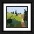 thumbnail image 1 of Becker, Anne 15x15 Black Ornate Wood Framed with Double Matting Museum Art Print Titled - Trail to The Top, 1 of 4
