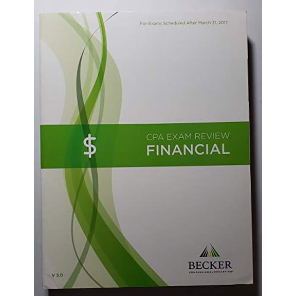 Pre-Owned Becker Professional Education CPA Exam Review - Financial V3.0 Student Version Textbook (Paperback), Business & Investing