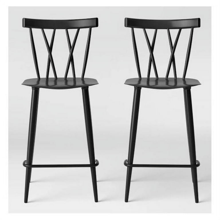 Becket metal x back counter stool deals