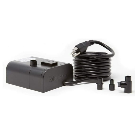 Beckett 160 GPH 13.6 Watt Pond, Fountain Pump, W/ UV Filter, Includes 3 Watt Ultraviolet Bulb, For Algae Control, Clarifier, For Koi Pond, Water Gardens Up To 320 Gallons For Clean, Clear Ponds