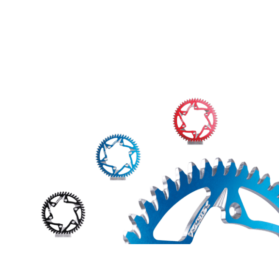 Vortex Racing Aluminum Rear Sprocket 520 53 Tooth- Red