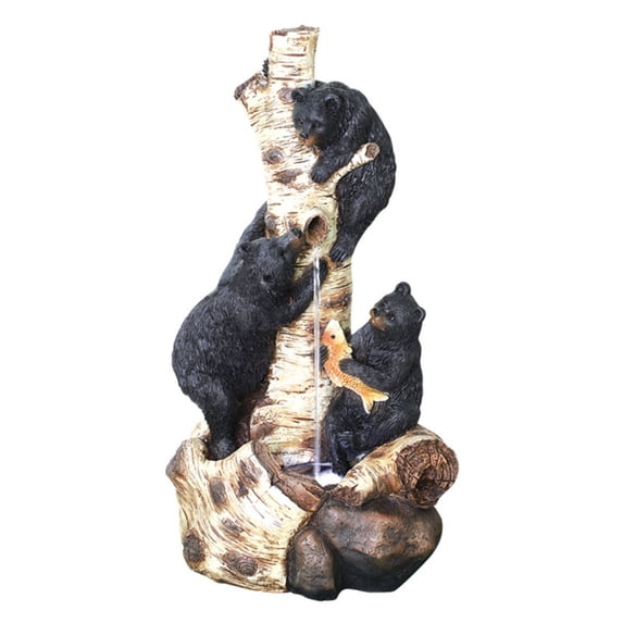 Beckett Bears Around the Birch Tree Fountain