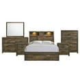 thumbnail image 1 of Picket House Furnishings Beckett Full Bookcase Panel 6PC Bedroom Set w/Bluetooth, 1 of 22