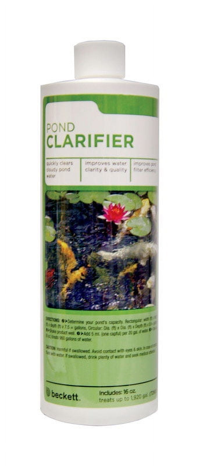 Beckett Pond Clarifier Water Treatment Clears Cloudy Water in Ponds