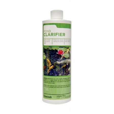 Beckett Pond Clarifier Water Treatment Clears Cloudy Water in Ponds, Water Gardens, 16 oz