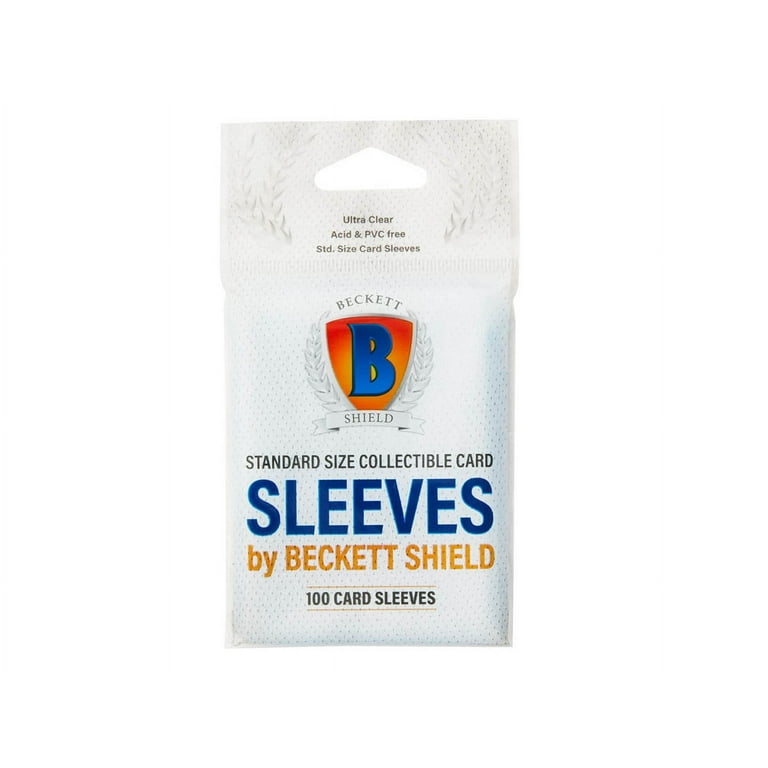 Beckett Shield Card Supplies Clear Card Sleeves (100 Count) - Walmart.com
