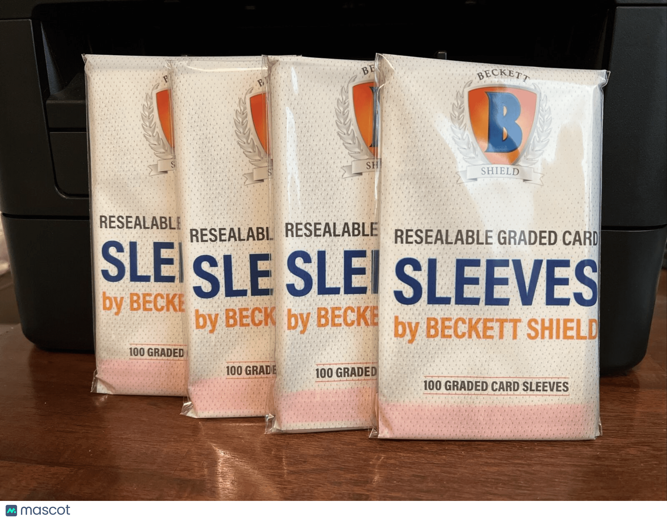 Beckett Shield Resealable Graded Card Sleeves 4 Packs of 100 - 400 Total -  Walmart Business Supplies