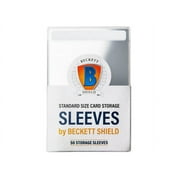 Arcane Tinmen Beckett Shield Storage Sleeves Standard 50 CT   Compatible with Pokemon, Yugioh, Magic The Gathering Card Sleeves AT-90201