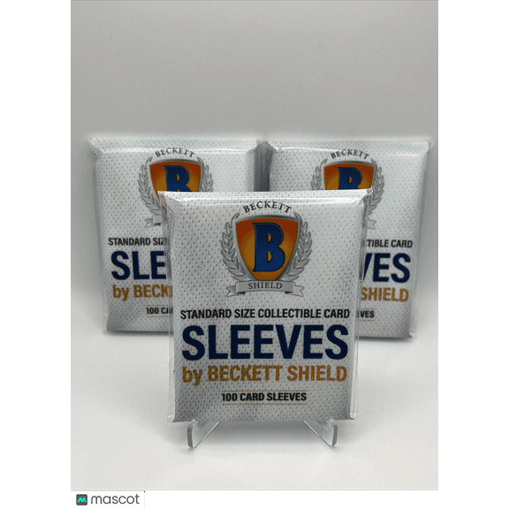 Beckett Shield Soft Penny Card Sleeves 3 Packs of 100 Sleeves for Standard Cards