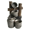 thumbnail image 1 of Beckett Silver Buckets on a Fence Fountain, 1 of 1