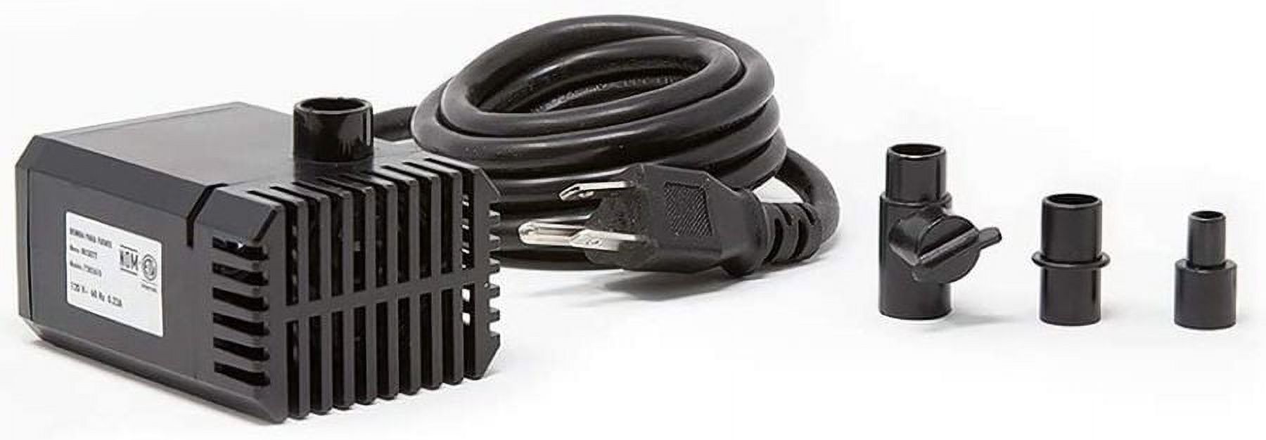 Beckett Spaces Places Submersible Auto Shut Off Pond Pump Black 160 GPH