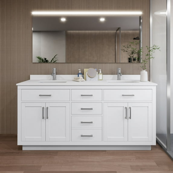 Wyndham Collection Wcg262672d-Vca-Unsmxx Beckett Tk 72" Free Standing Double Basin Vanity