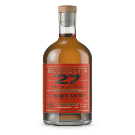 Beckett's '27 Cinnamon Whiskey Award Winning Non-Alcoholic Spirit for Mocktails, 12.7 fl oz bottle