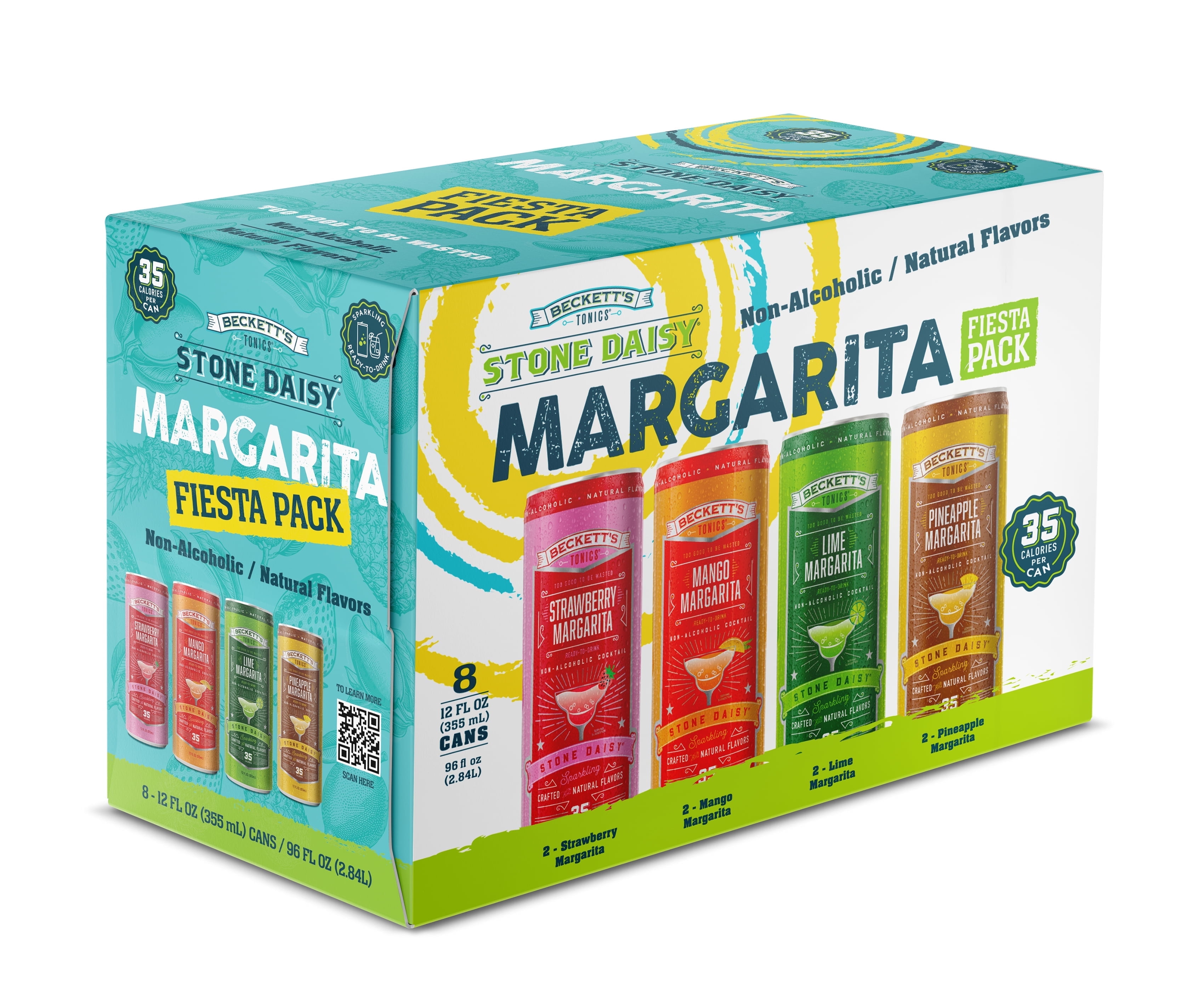 Beckett's Margarita Non-Alcoholic Mocktail Variety Pack