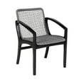 thumbnail image 1 of Beckham Outdoor Patio Dining Chair in Dark Eucalyptus Wood and Gray Rope, 1 of 9