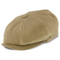 thumbnail image 1 of Beckham - Walrus Hats Tan Cotton 8 Panel Newsboy Cap, 1 of 7