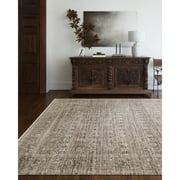 Becki Owens x Surya Margaret Damask Area Rug, Vintage Brown ,9' x 13'1"