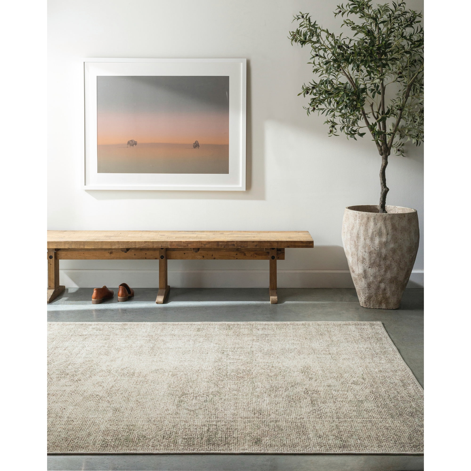 Surya AMO2337-23 Amore 36 X 24 inch Light Grey Rug, Rectangle