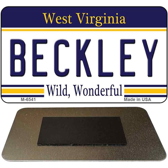 Beckley West Virginia State License Plate Tag Magnet M-6541 3.5" x 2" Magnet (M)
