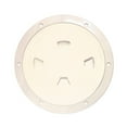 thumbnail image 1 of Beckson 8" Smooth Center Screw-Out Deck Plate - Beige | Bundle of 5, 1 of 1