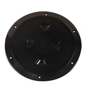 BECKSON 8" SMOOTH CENTER SCREW OUT DECK PLATE BLACK 8.5" CUT