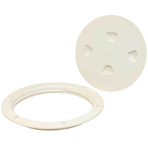 Beckson Boat Deck Plate | Yamaha 8 1/8 Inch White Inspection Hatch