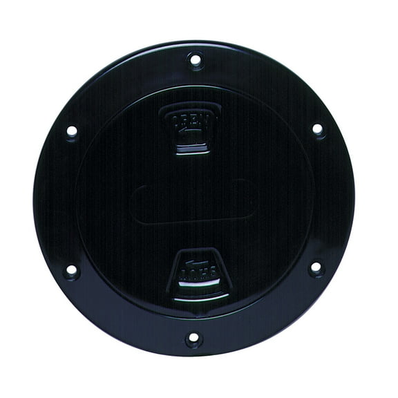 Beckson DP40-B Screw-Out Deck Plate - 4", Black
