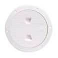 thumbnail image 1 of 7" White Round Beckson Non-Skid Screw Out Boat Deck Plate, 1 of 3